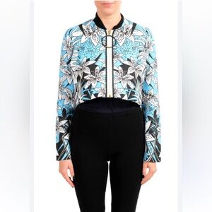Roberto Cavalli - Just Cavalli "Class" Leaf Print Bomber Size: IT 40(US 4/6)